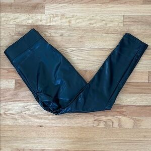 Women’s Black Faux Leather Leggings